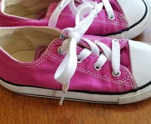 Pink converse shoes
